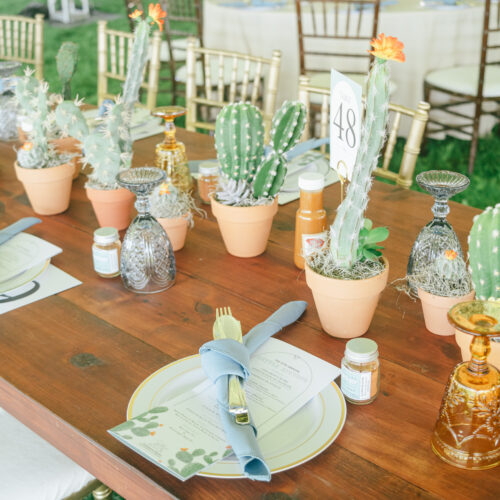 Cattle Auction Table Decor