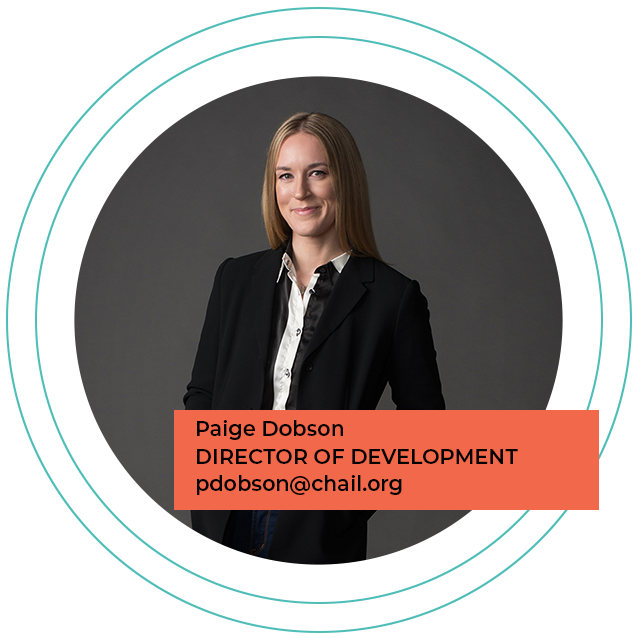 Paige Dobson, Director of Development, pdobson@chail.org